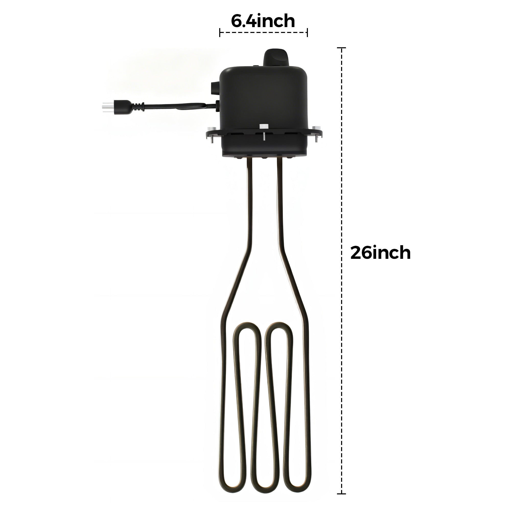 1500W Electric Heating Element with Adjustable Thermostat Controller