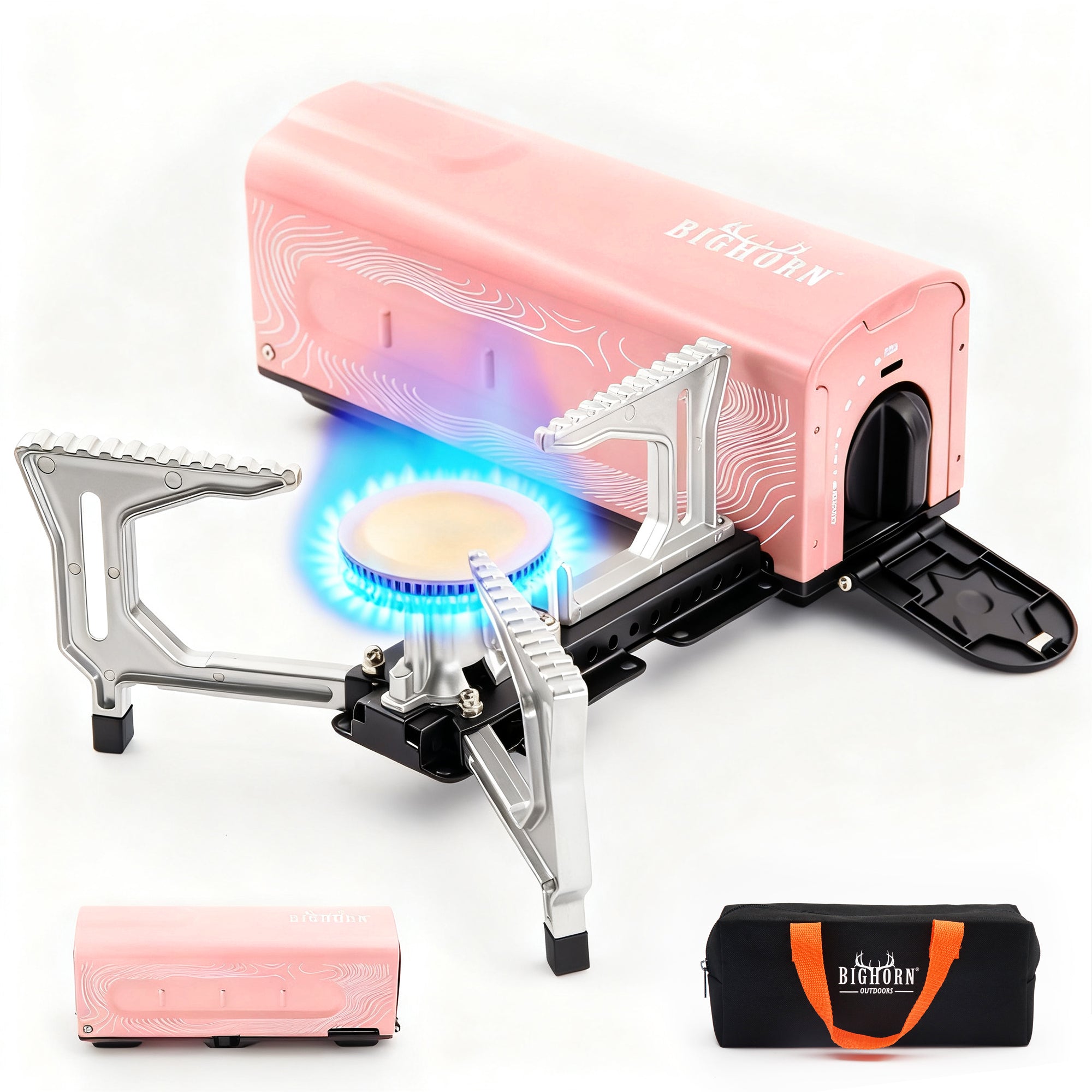 Butane Camping Stove, Portable Folding Gas Burner for Camping