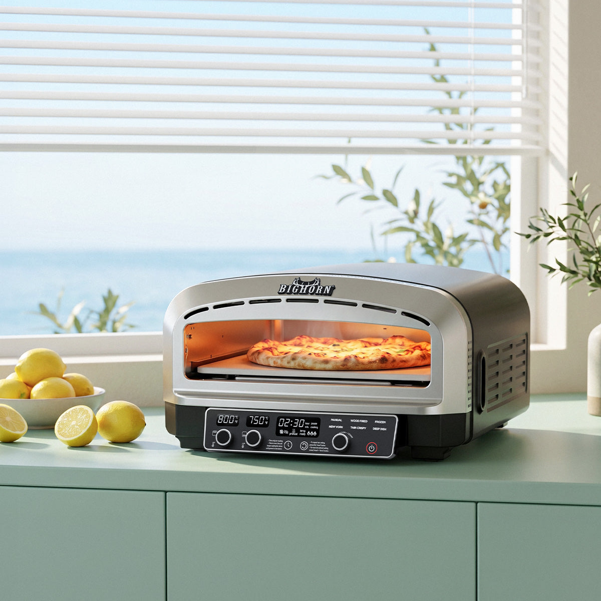 14in Pizza Oven | 6 Preset Mode Electric Countertop