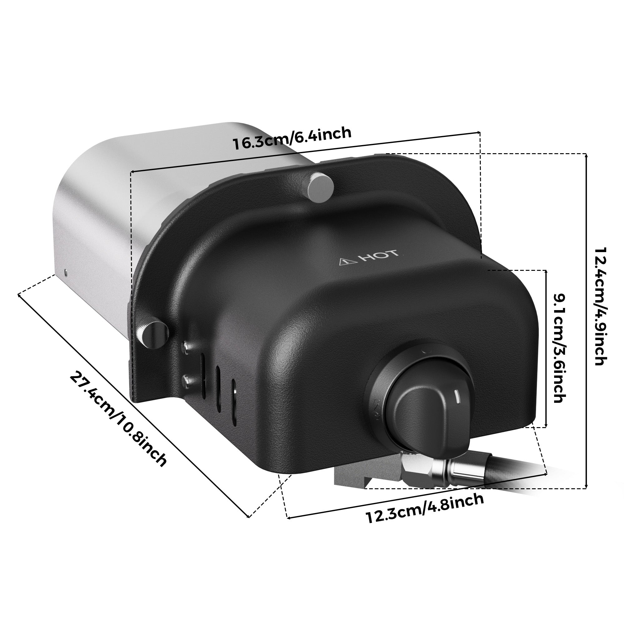 Propane Gas Burner with Regulator and Hose