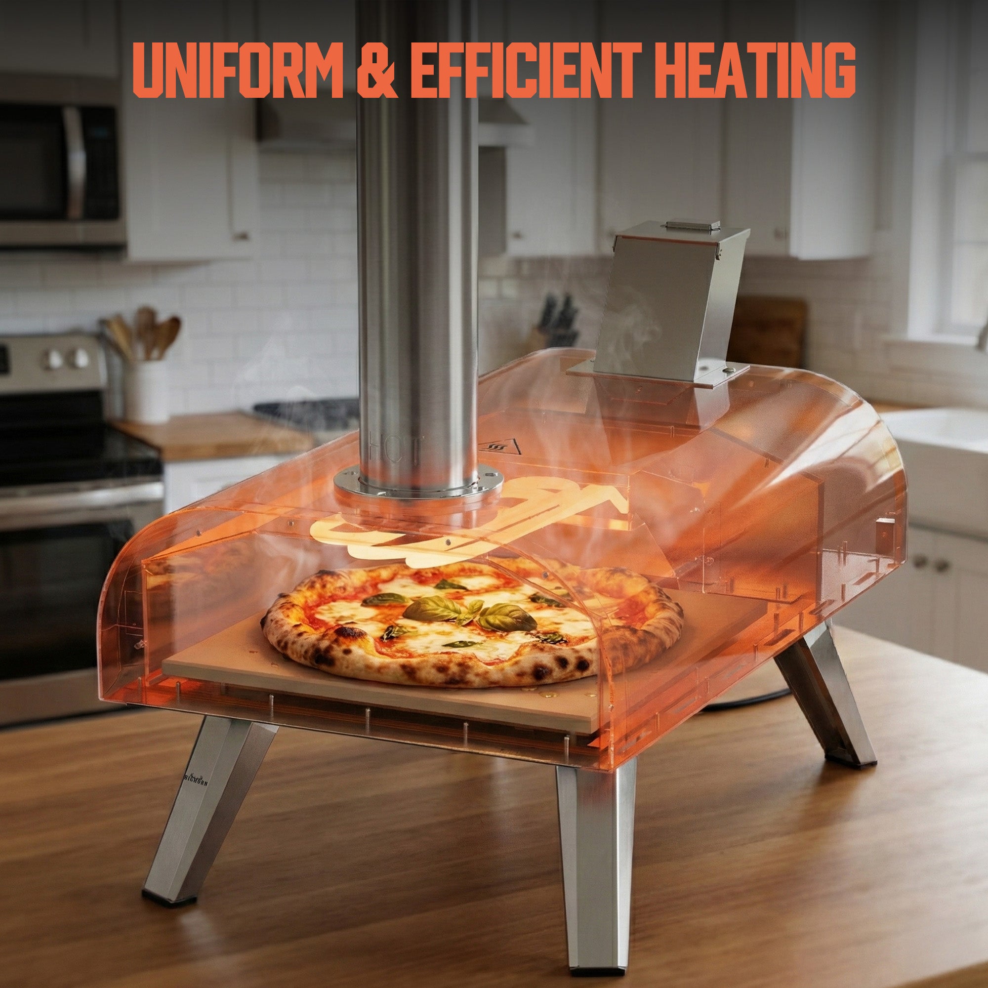 1500W Electric Heating Element with Adjustable Thermostat Controller