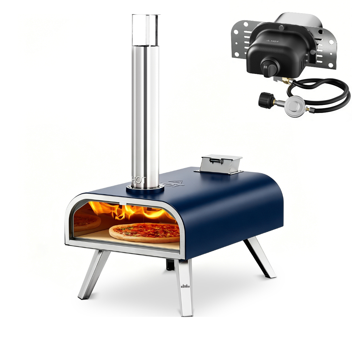 16" Wood Pellet & Gas Pizza Oven