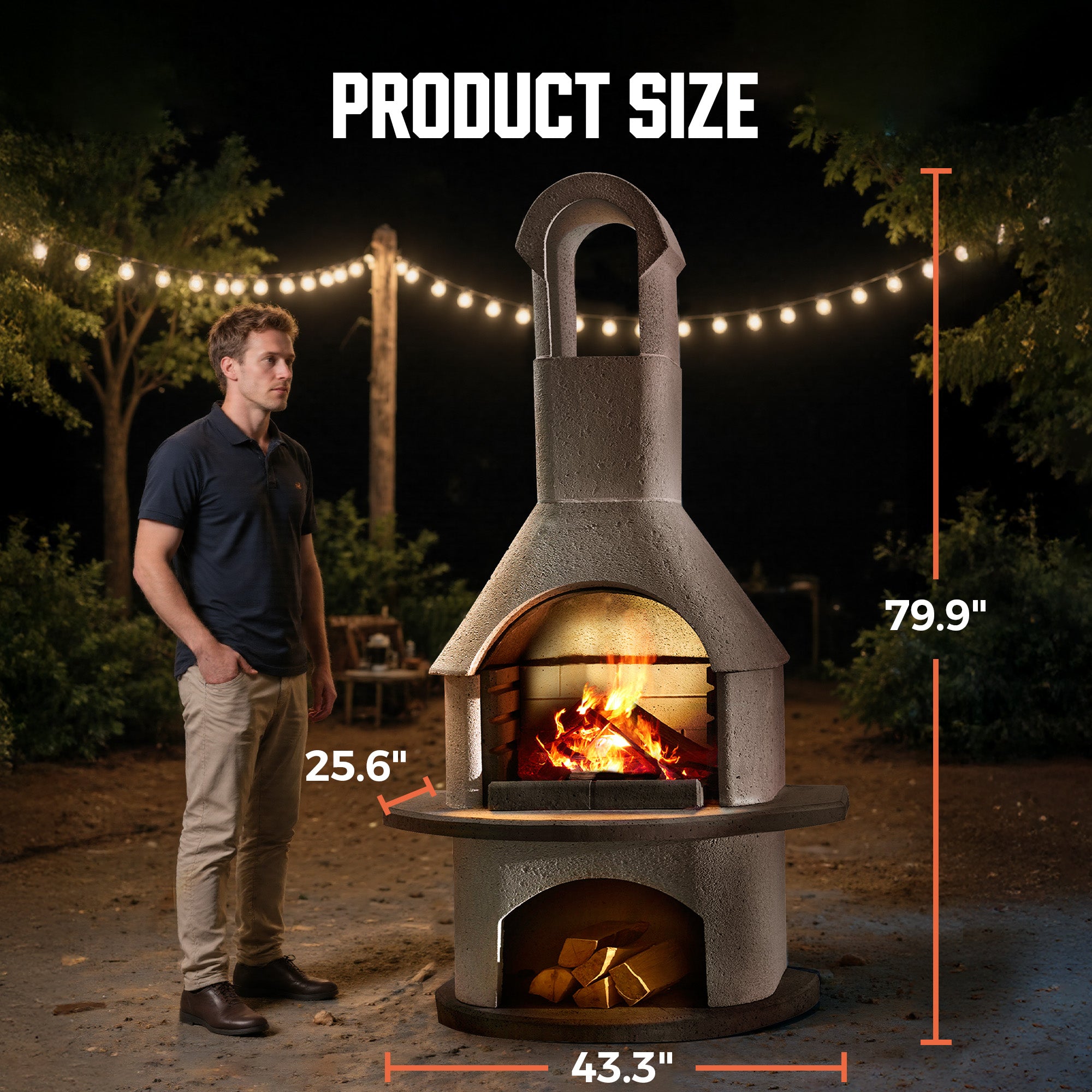Product size:79.9"H