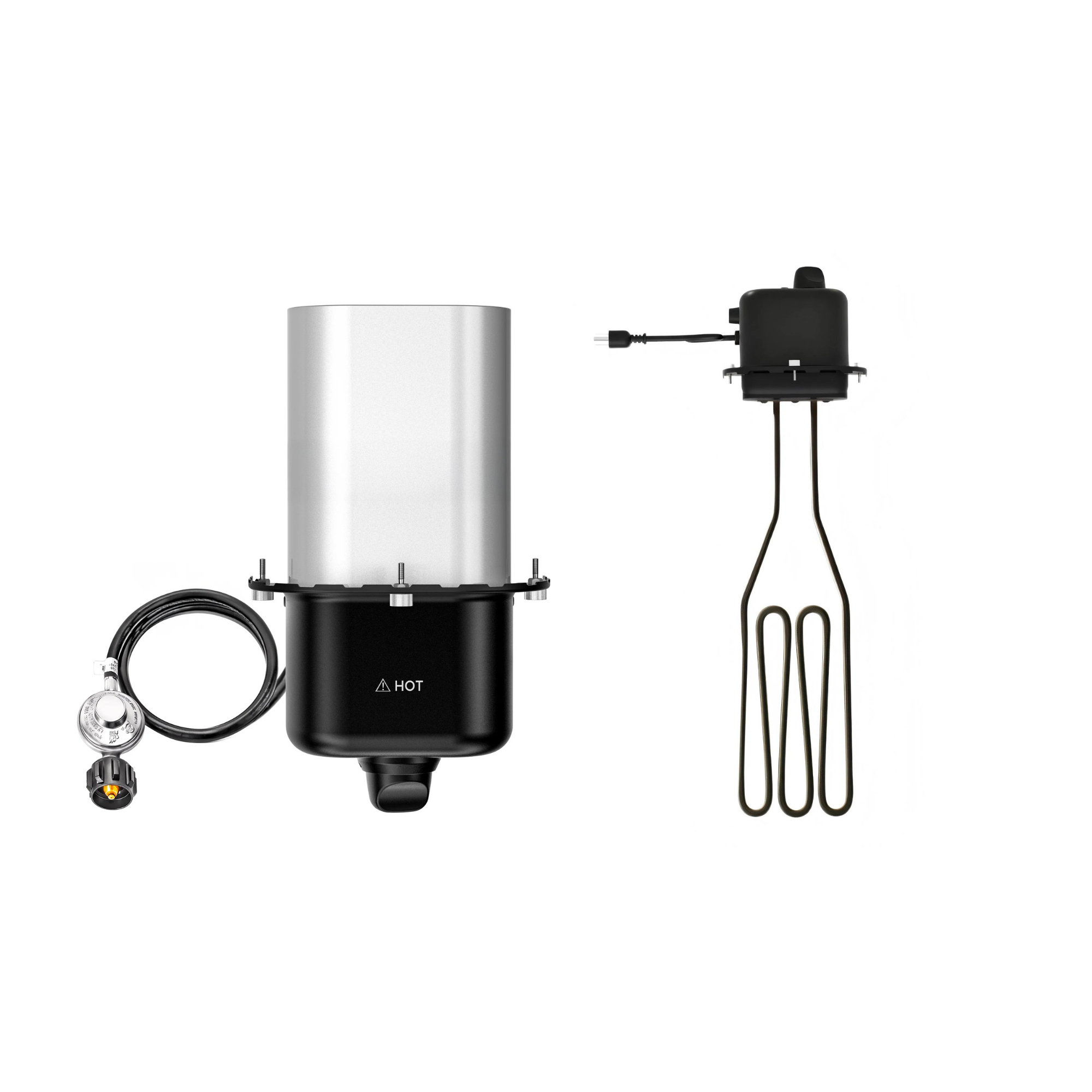 Propane Gas Burner and Electric Heating Element Bundle