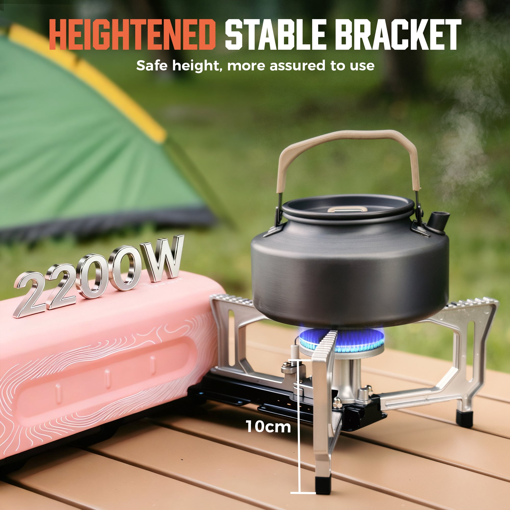 Butane Camping Stove, Portable Folding Gas Burner for Camping
