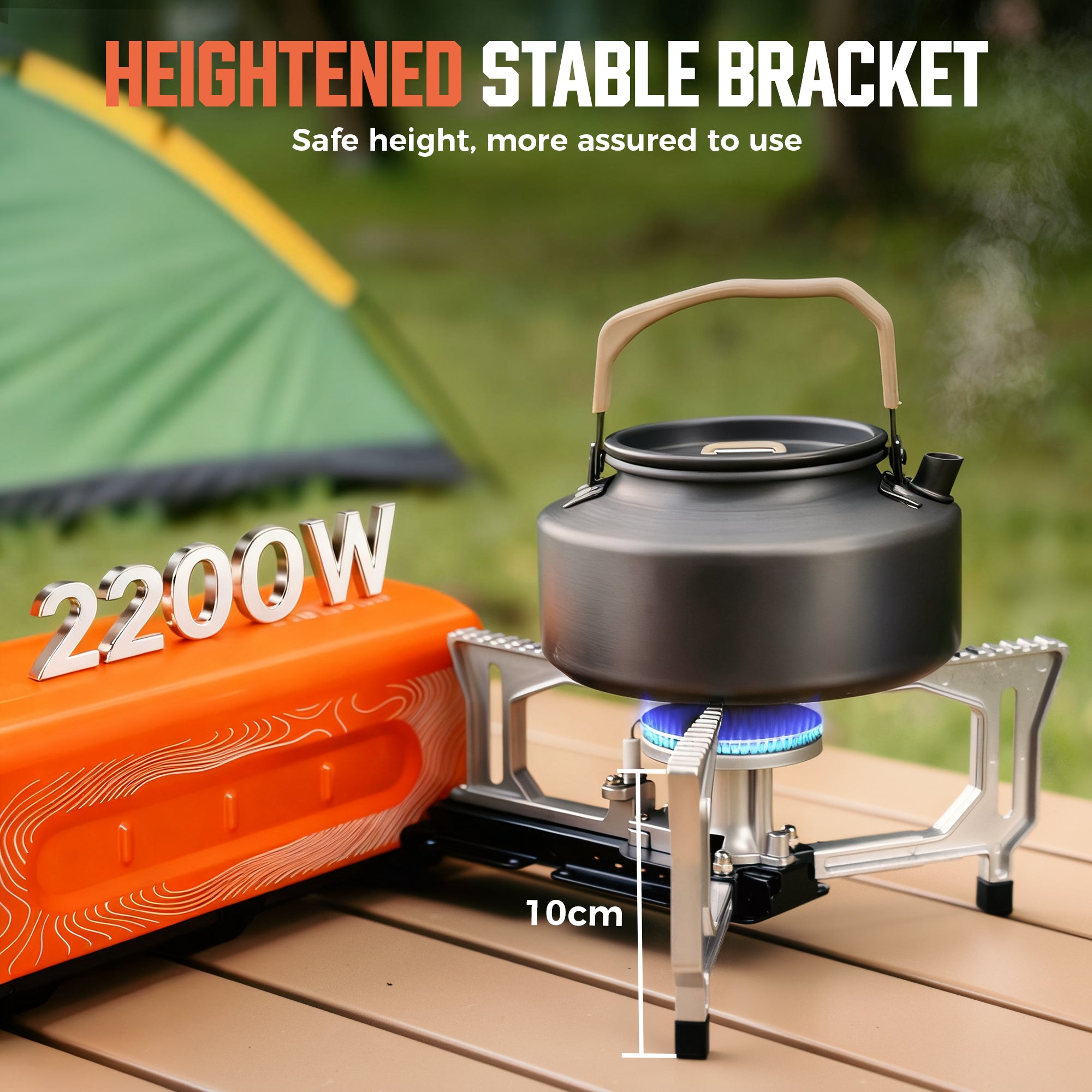 Butane Camping Stove, Portable Folding Gas Burner for Camping