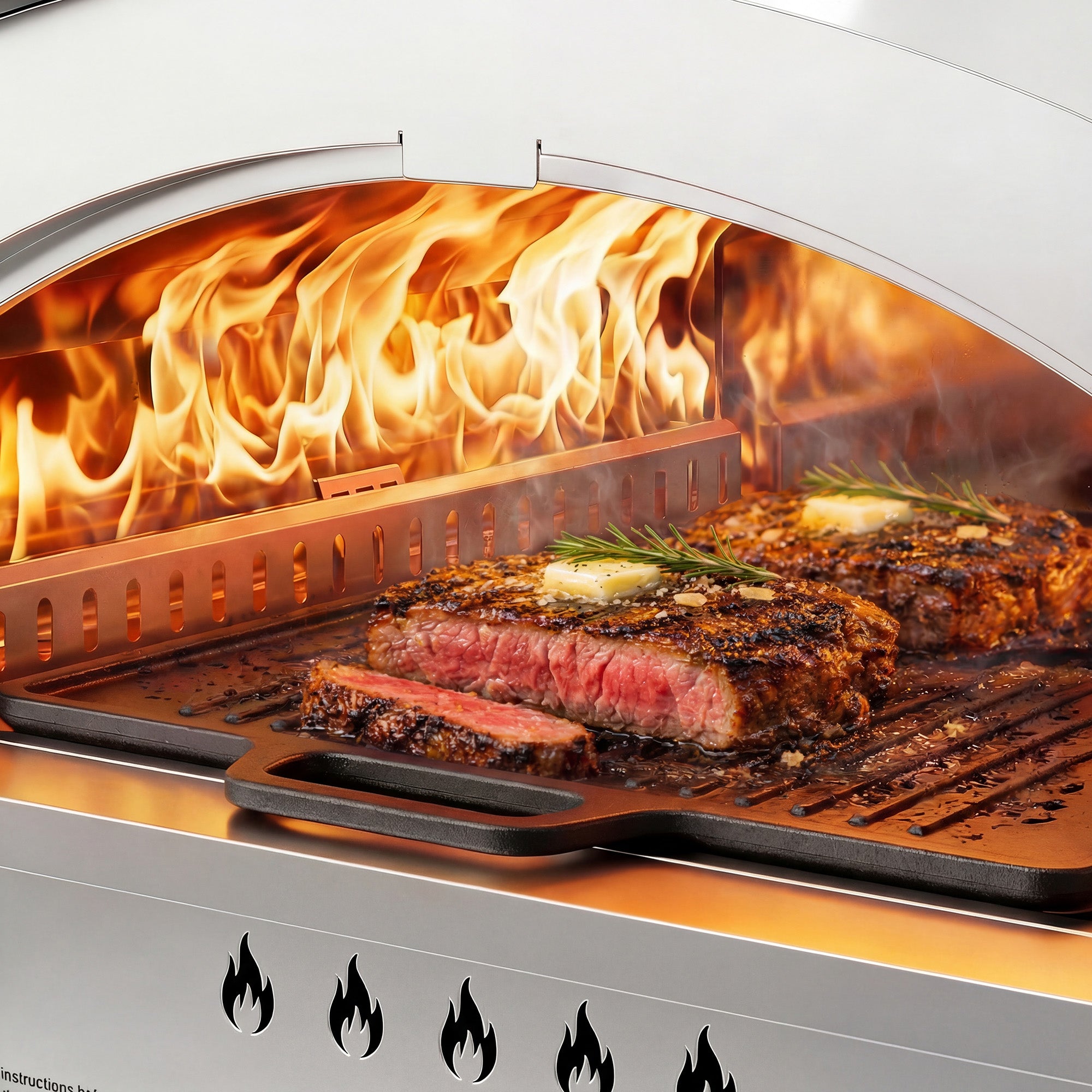 15" Dual Burner Gas Pizza Oven