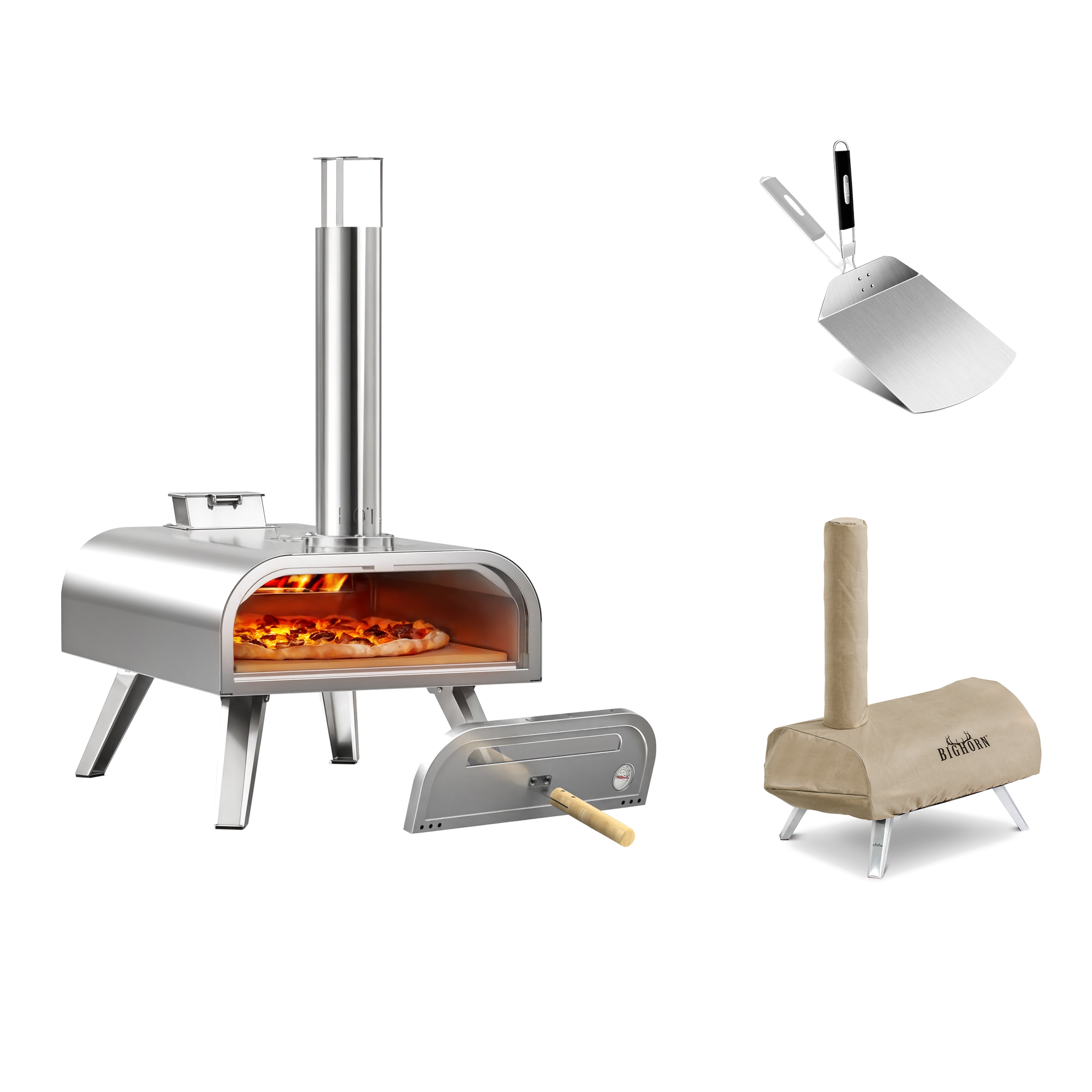 16" Wood Pellet Pizza Oven Bundle