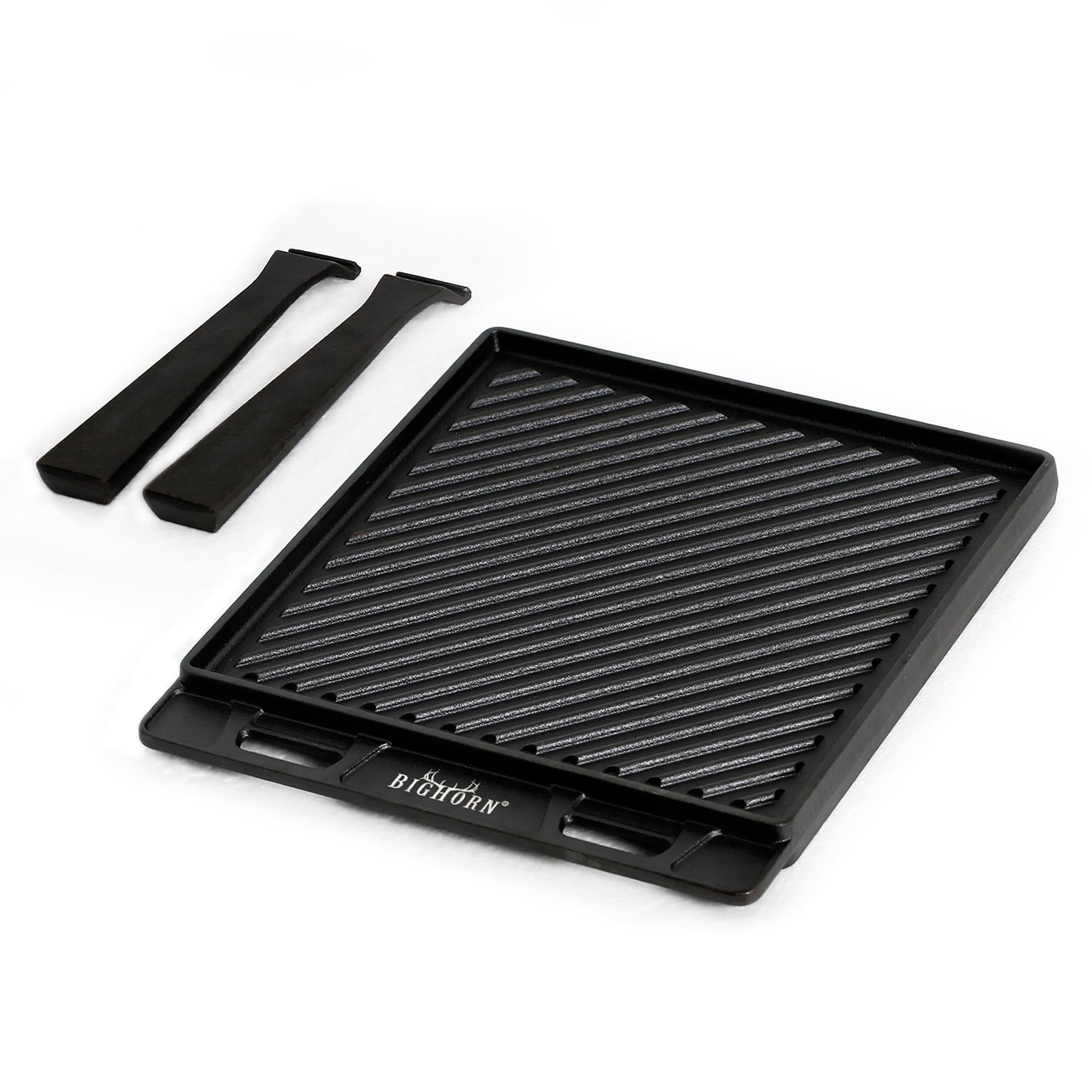 Reversible Cast Iron Grill Griddle Plate