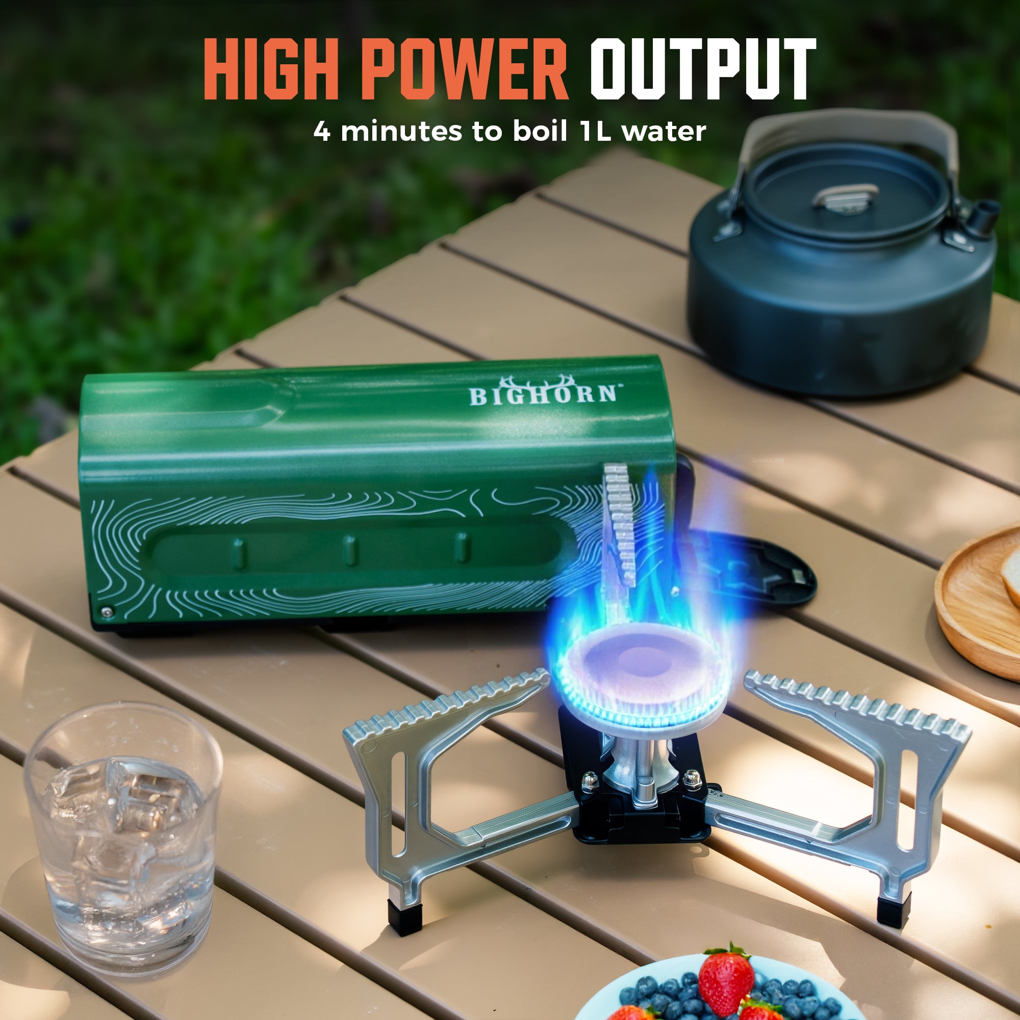 Butane Camping Stove, Portable Folding Gas Burner for Camping