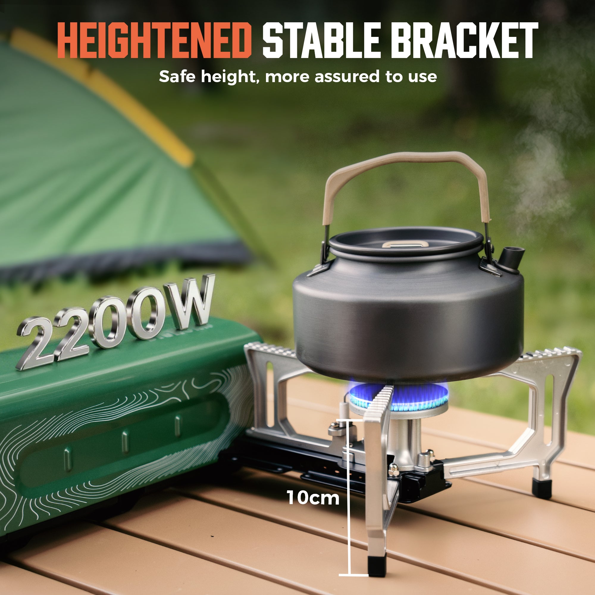 Butane Camping Stove, Portable Folding Gas Burner for Camping