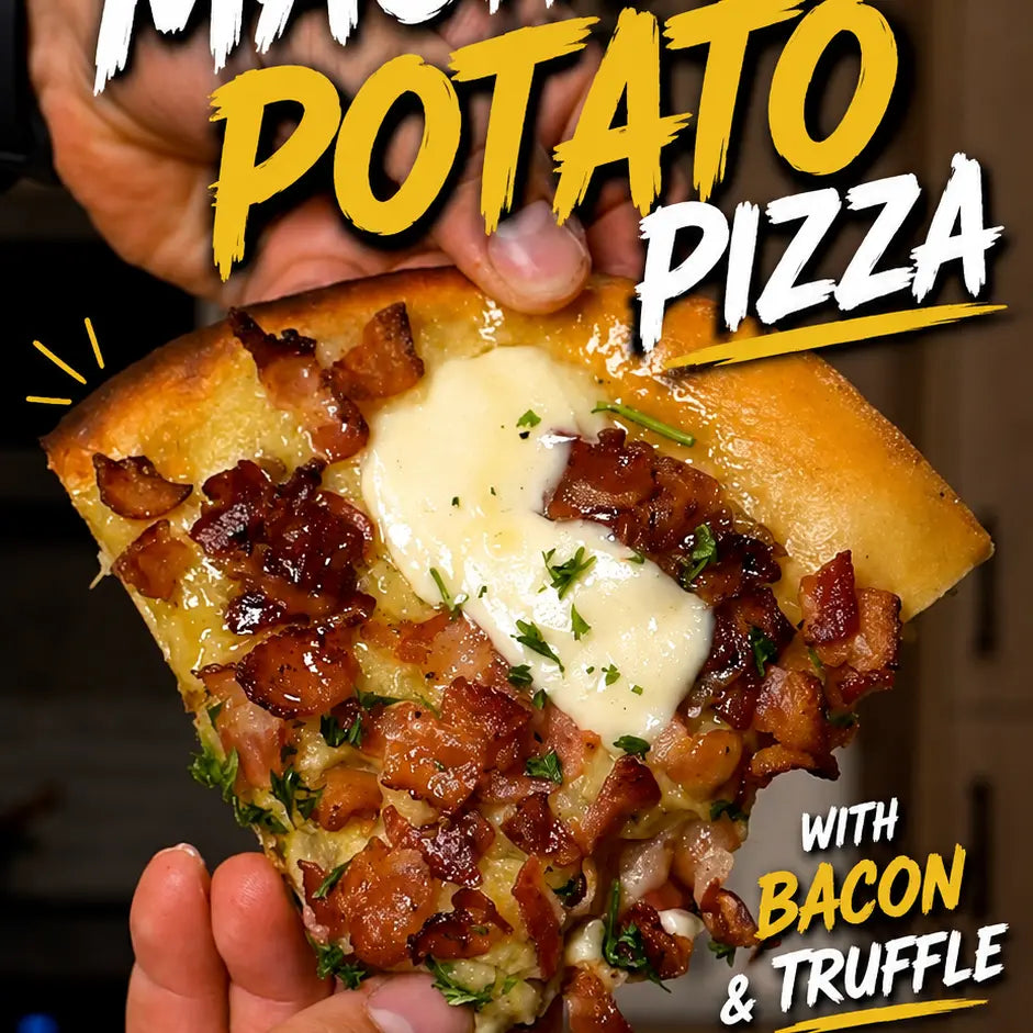 Mashed Potato, Bacon & Truffle Pizza
