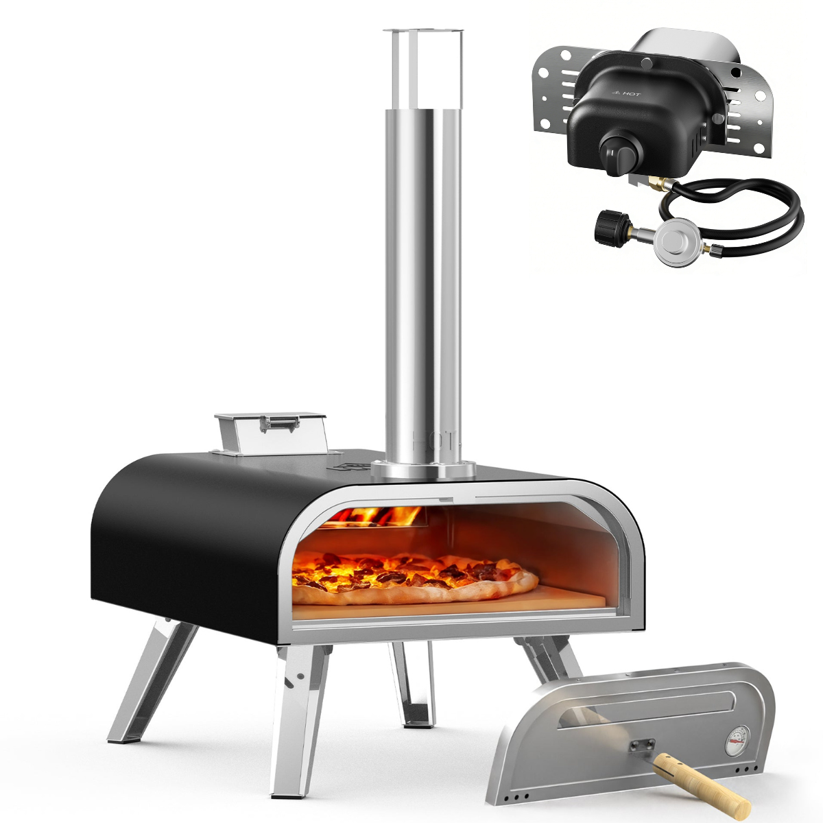 16" Wood Pellet & Gas Pizza Oven