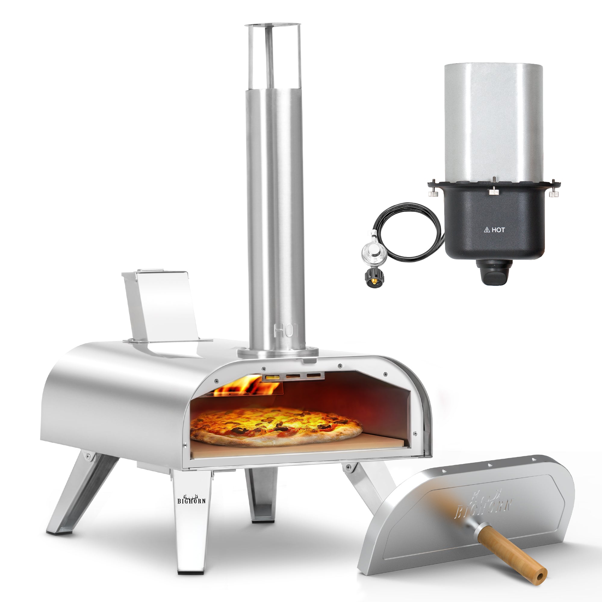 12" Pellet & Gas Pizza Oven