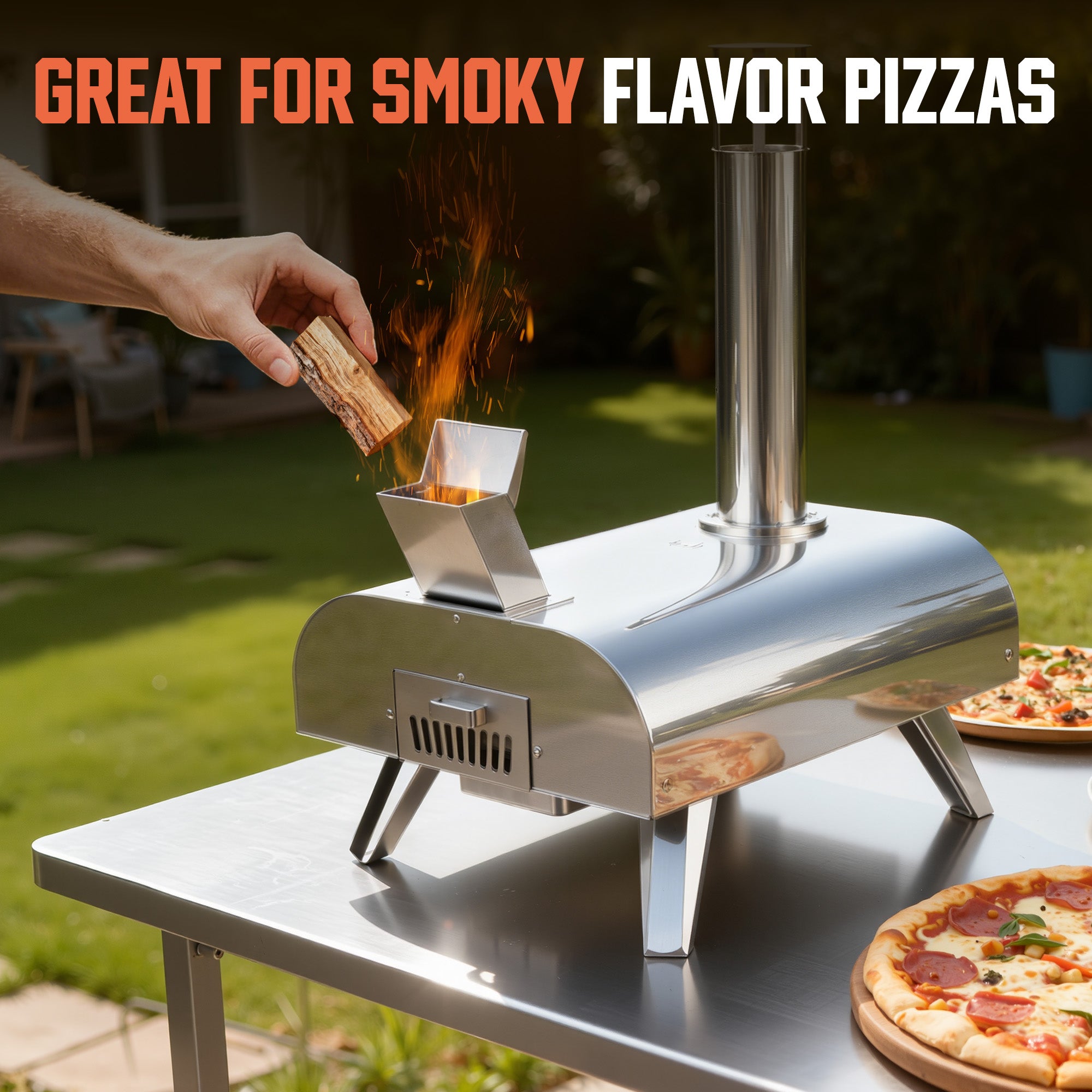 4.5″ Kiln-dried Oak Logs for Wood Pellet Pizza Oven (Approx. 10lbs)