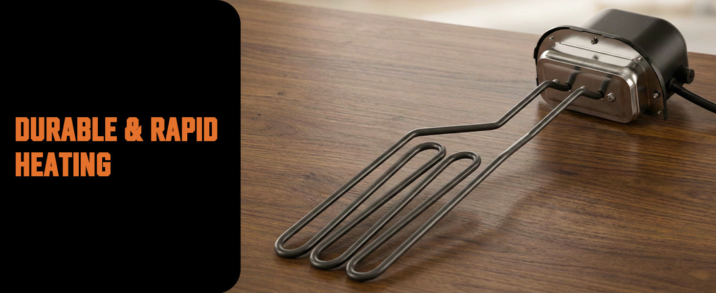 1500W Electric Heating Element with Adjustable Thermostat Controller