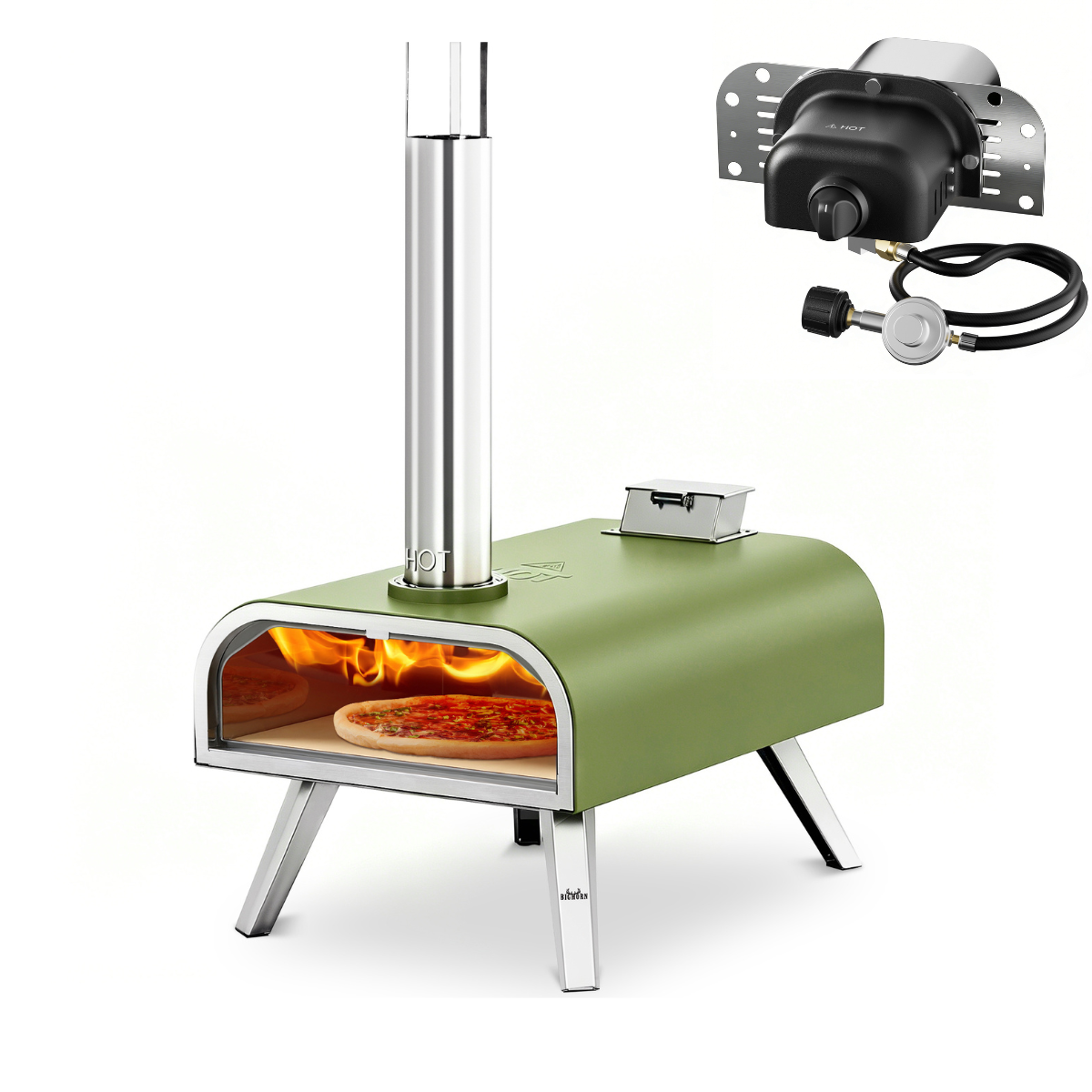 16" Wood Pellet & Gas Pizza Oven
