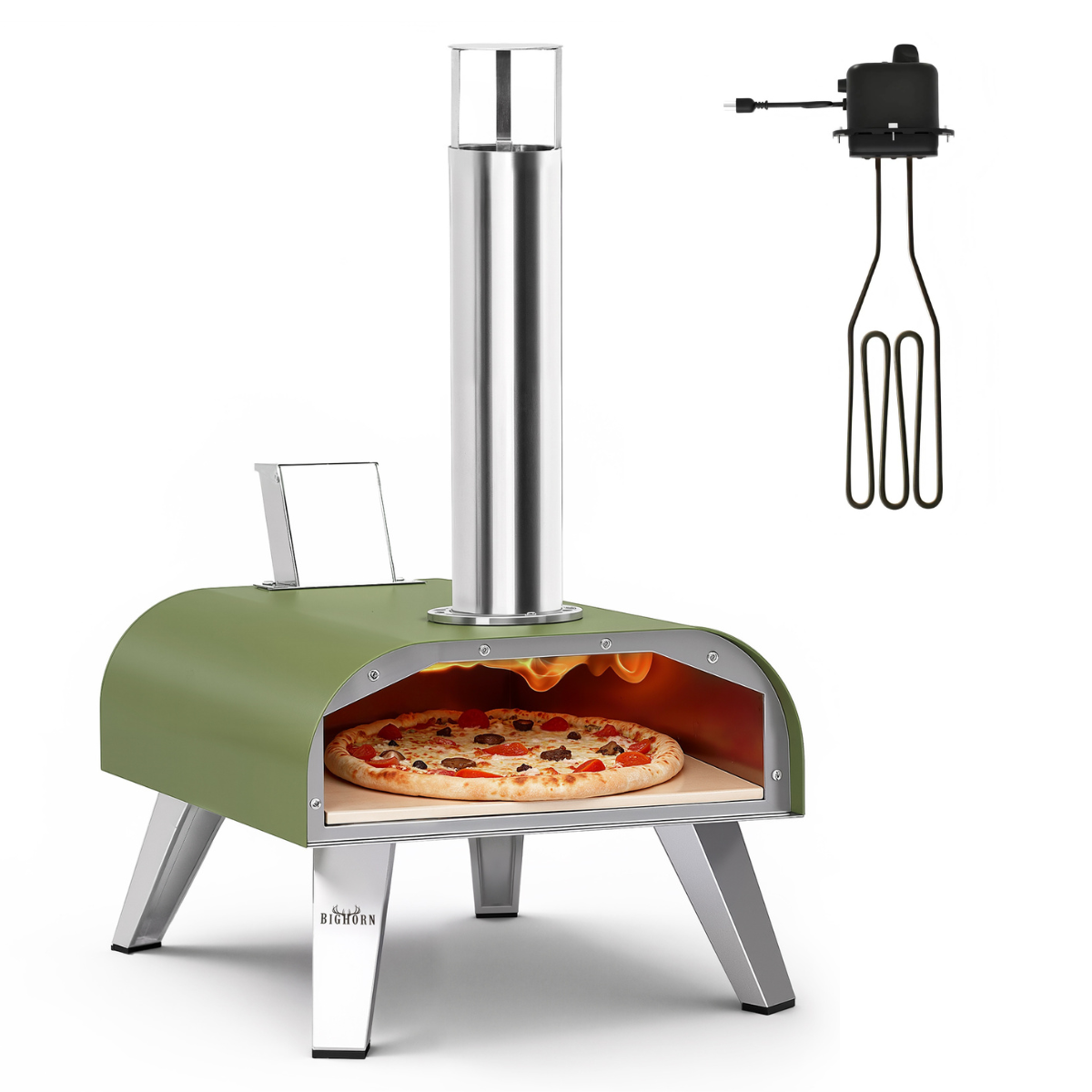 12“ Pellet & Electric Pizza Oven