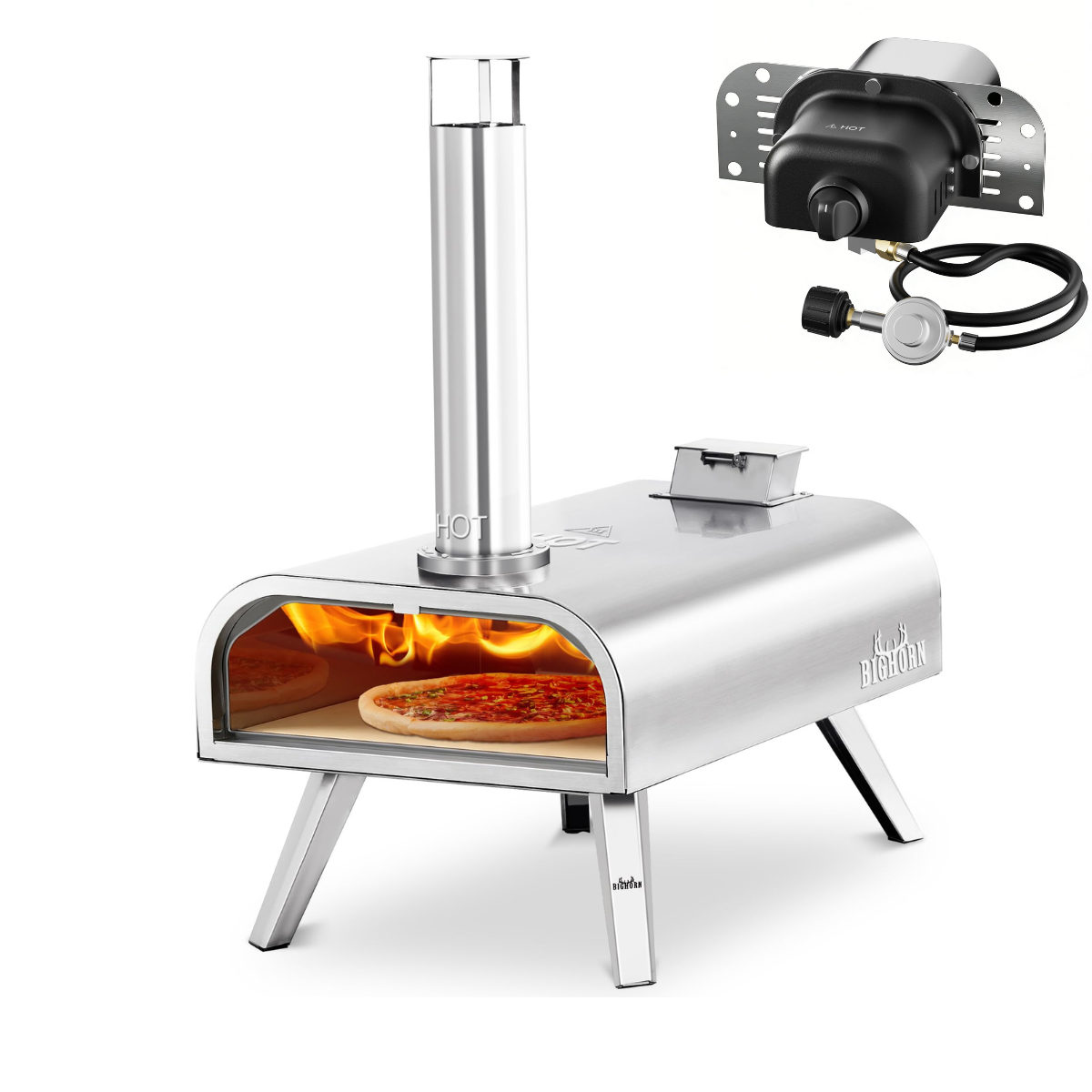 16" Wood Pellet & Gas Pizza Oven