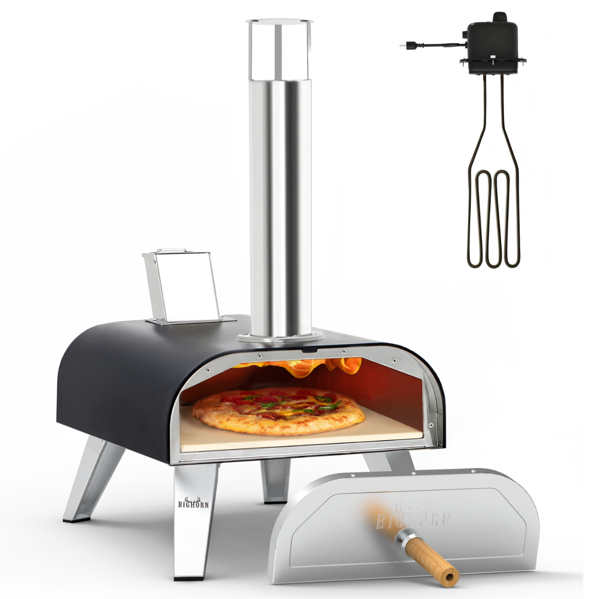 12“ Pellet & Electric Pizza Oven