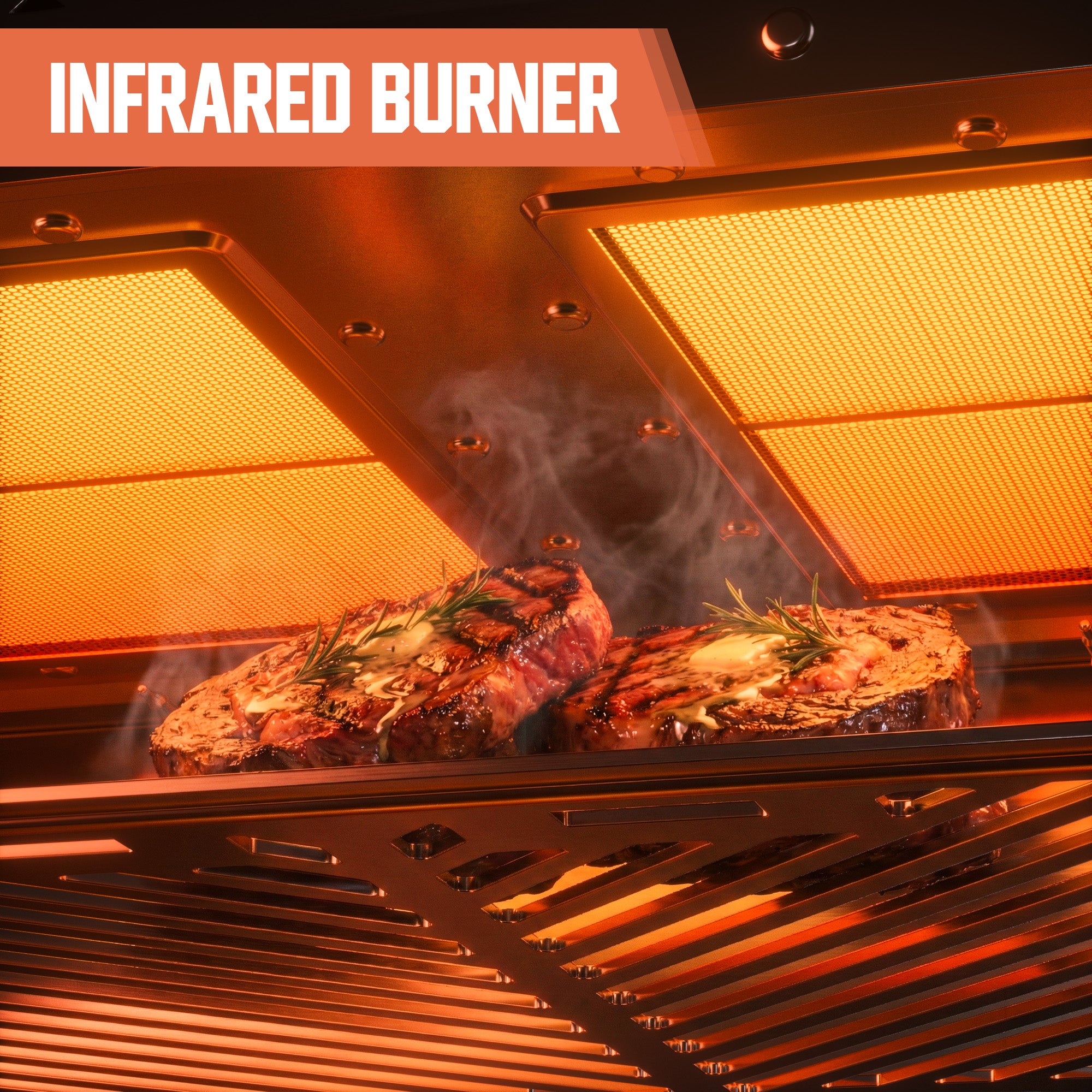1500℉ | Infrared Steak Grill with Pizza Stone - 16 Inch