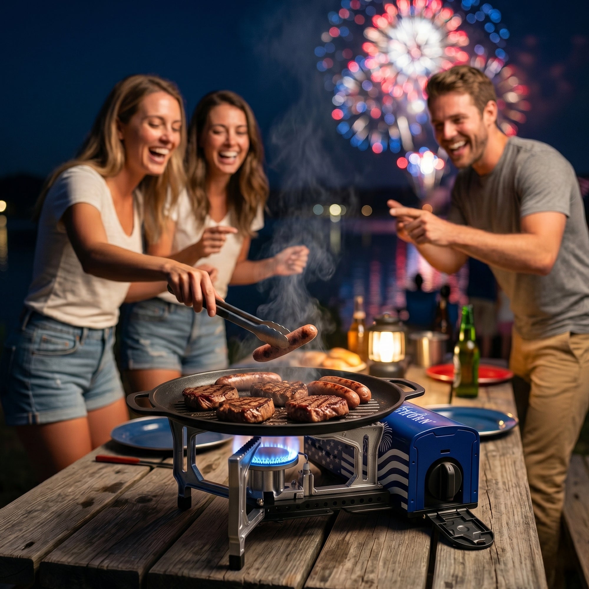 4th of July Special Edition Portable Butane Camping Stove