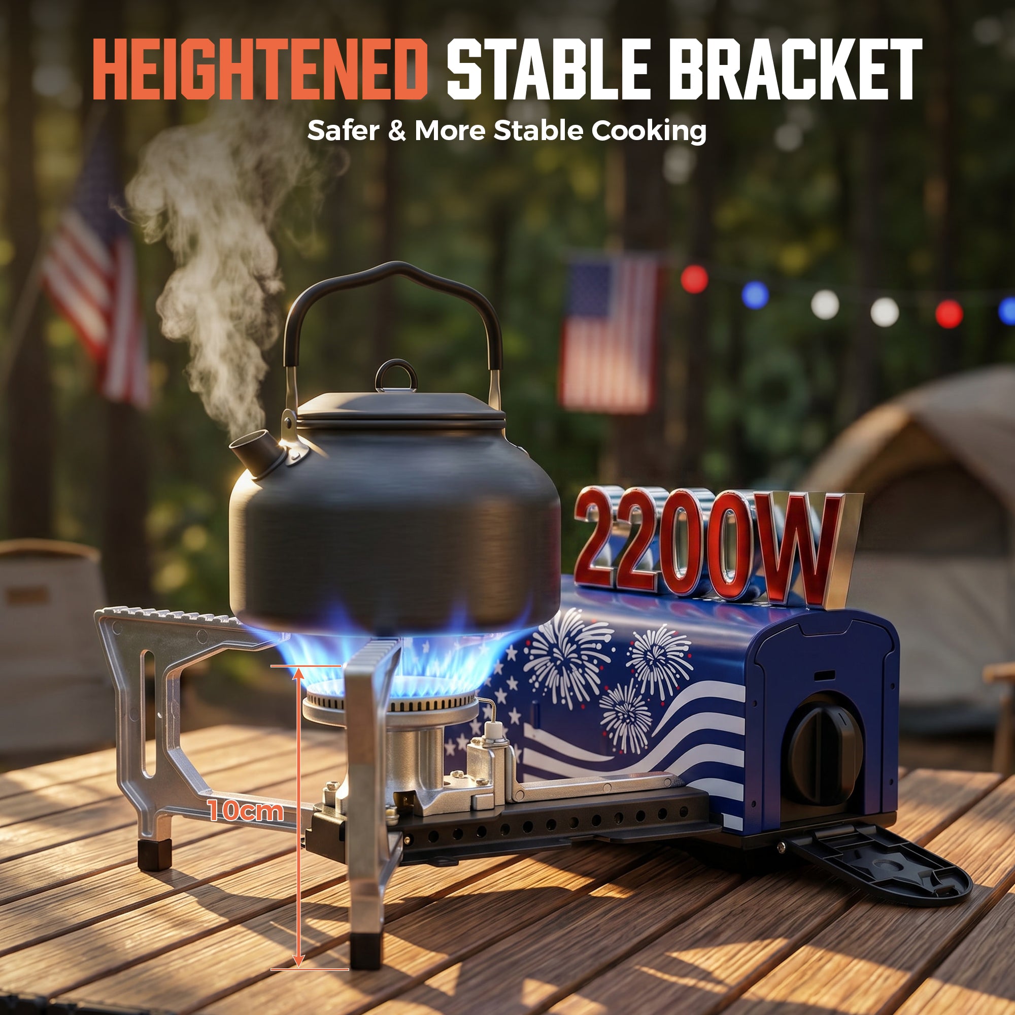 4th of July Special Edition Portable Butane Camping Stove