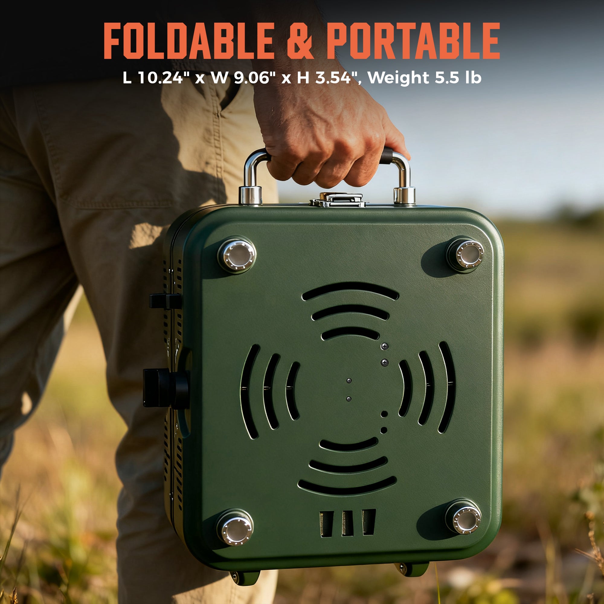 Portable 2 Burner Propane Camping Stove