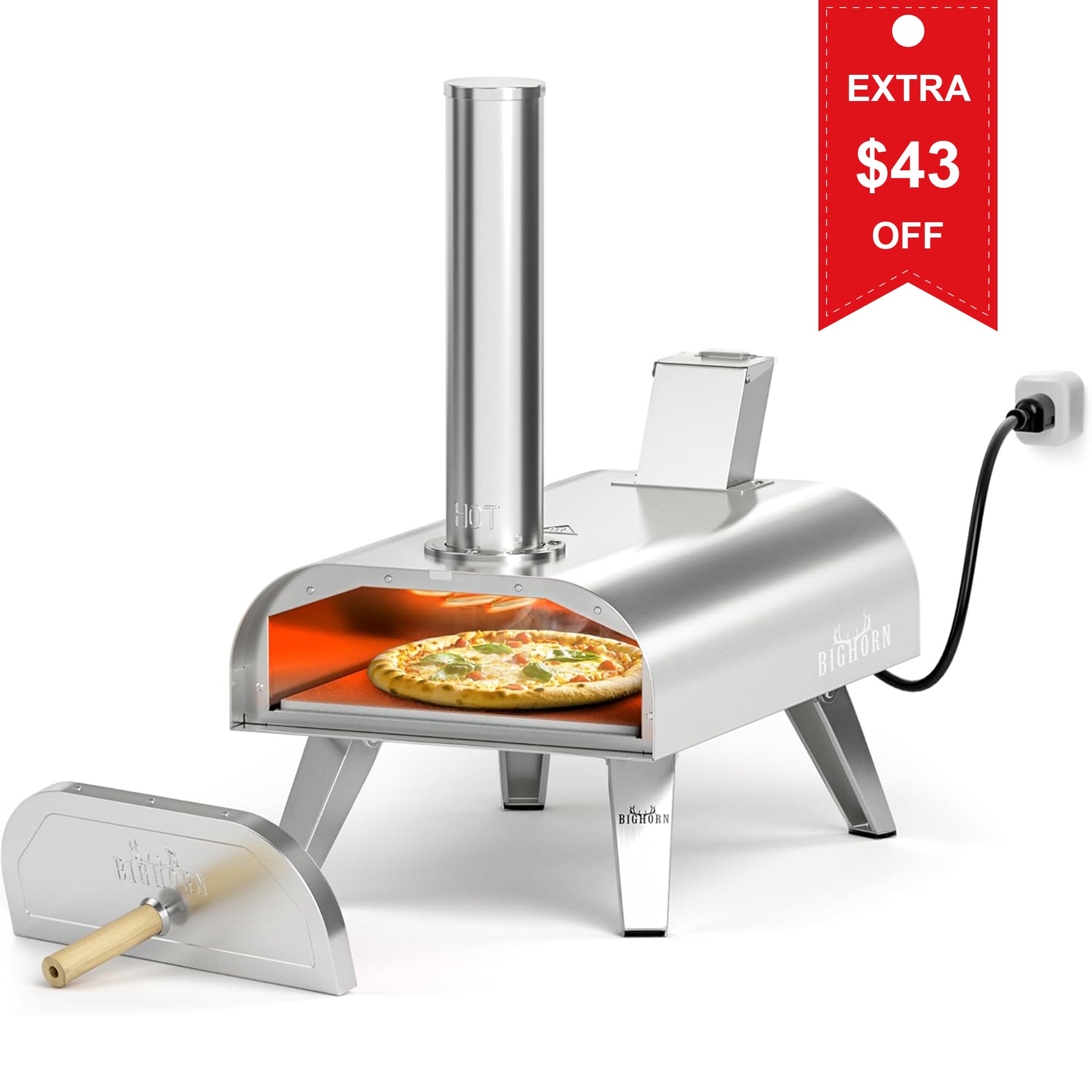 12“ Pellet & Electric Pizza Oven