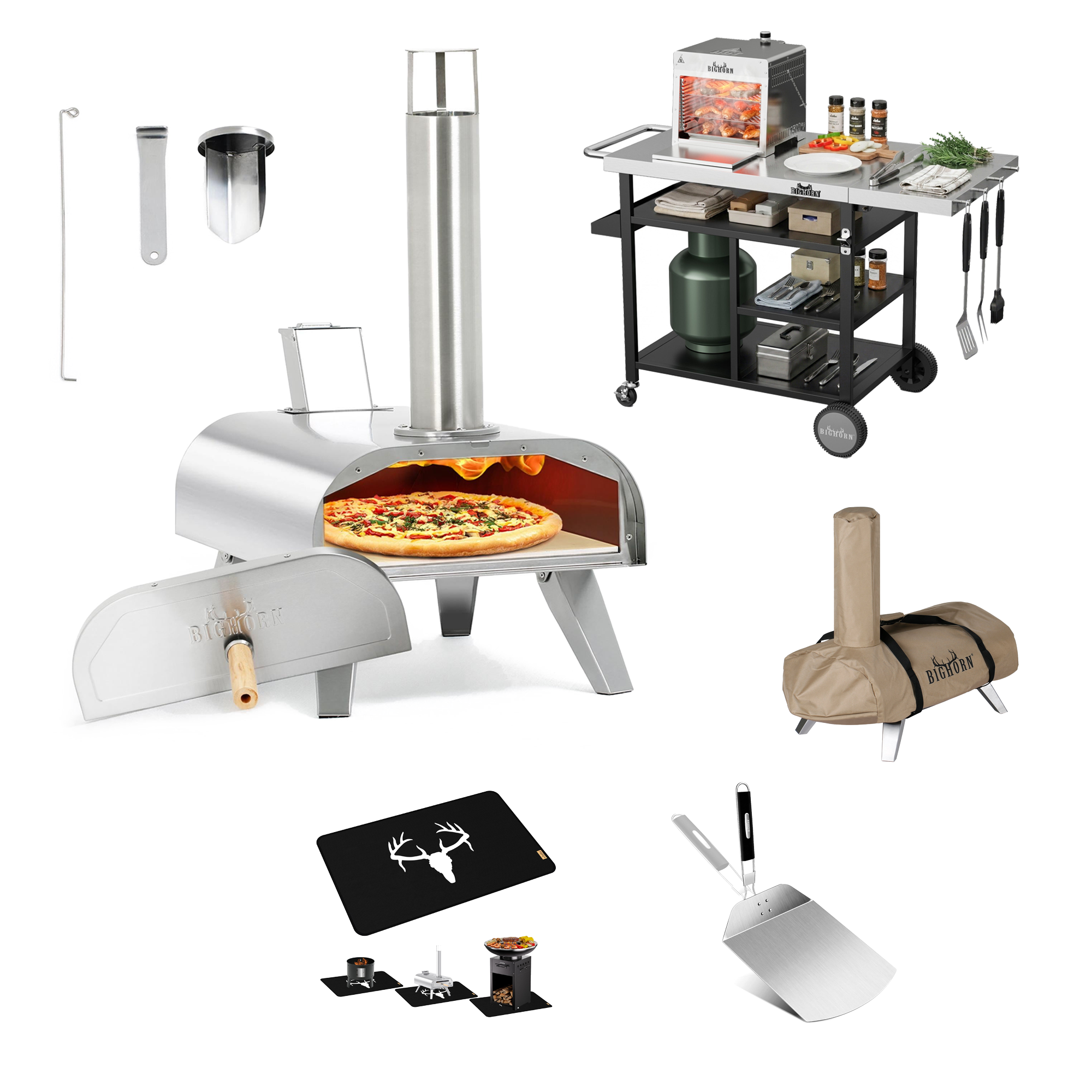 12" Wood Pellet Pizza Oven Bundle