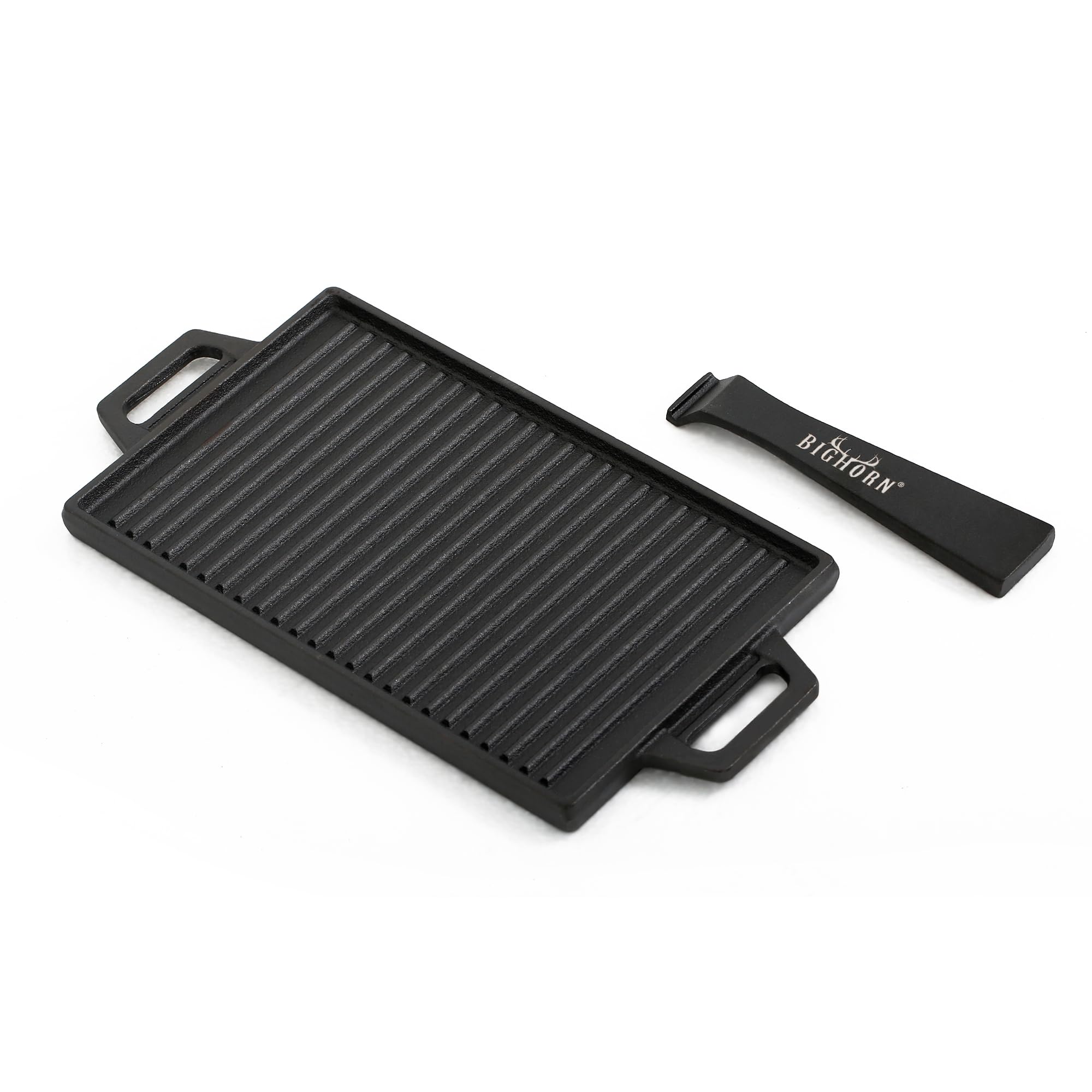Reversible Cast Iron Grill Griddle Plate