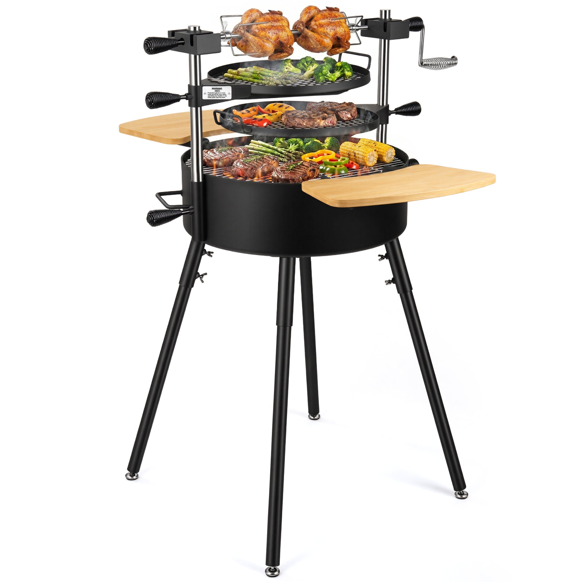 Portable Santa Maria Style Charcoal Grill