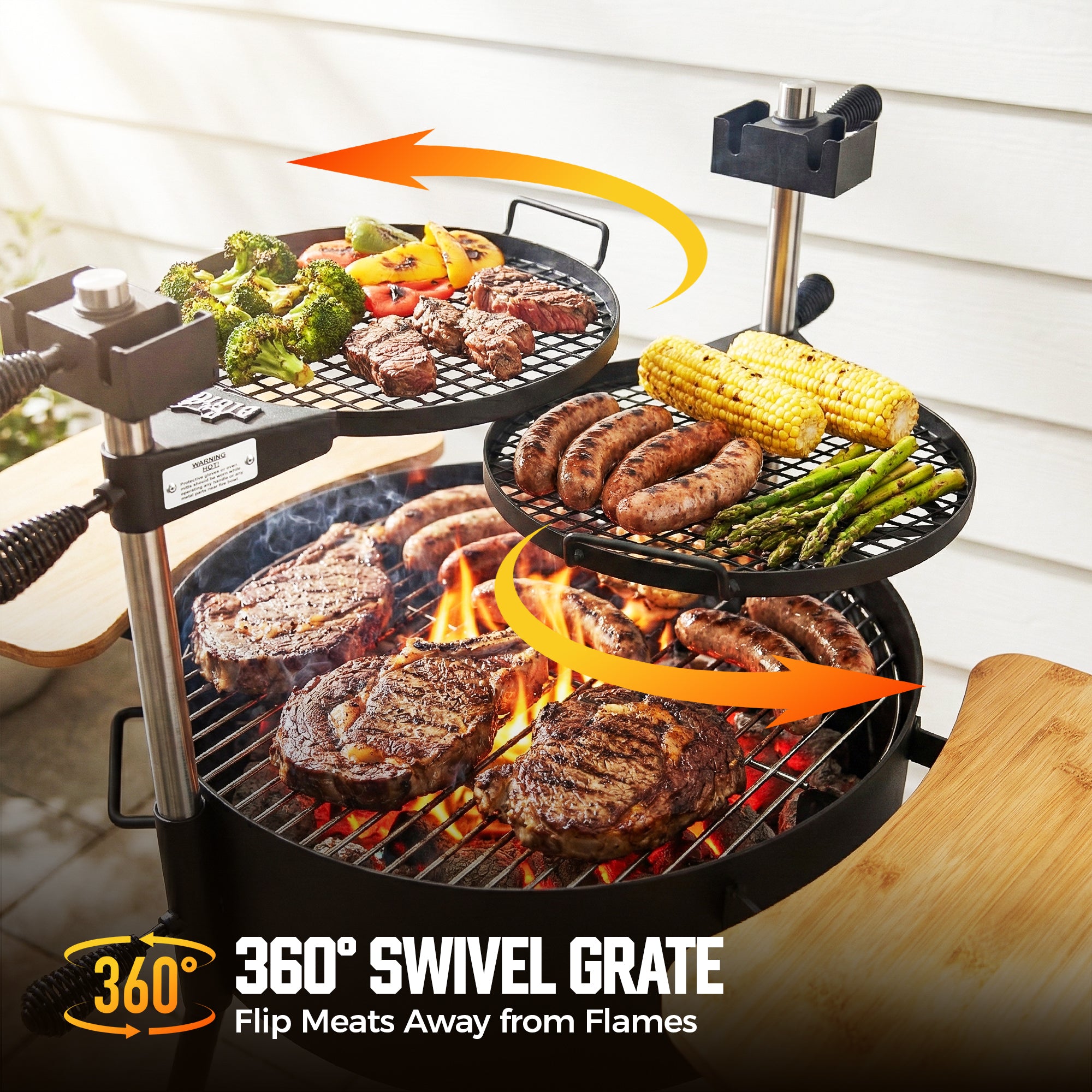 Portable Santa Maria Style Charcoal Grill |Big Horn Outdoors®
